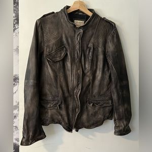 Free People Real Leather Jacket. SIZE 12